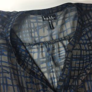Nicole Miller New York 3/4 sleeve top XL